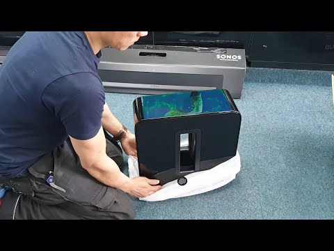 Sonos Sub Unboxing, Quick Setup to Playbar, Sonos Wireless Subwoofer