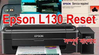 Epson L130 Printer Reset | How To Epson L130-L220-L310-L360-L365 Reset |  Service required error