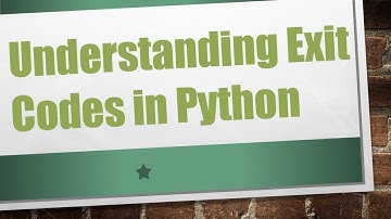 Understanding Exit Codes in Python