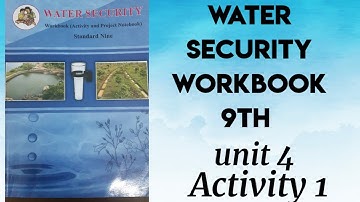 Water security workbook unit 4 chapter 1