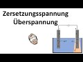 Zersetzungsspannung &amp; Überspannung bei Elektrolysen | Chemie Endlich Verstehen Mp3 Song