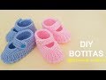 Botitas de bebé tejidas a dos agujas paso a paso / DIY moda con Emil