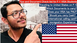 Tips for F-1 VISA Students | Document Check-list | Traveling to USA #f1visa #studentvisa #students
