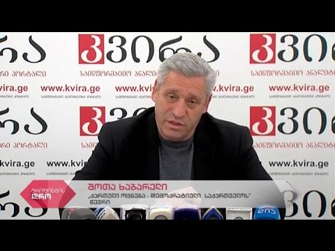 \"ქართული ოცნება-დემოკრატიული საქართველოს\" წევრის შოთა ხაბარელის პრესკონფერენცია