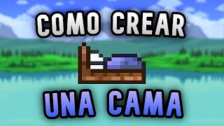 🤔 Como Hacer / Crear Una Cama 🛏️ Para Dormir En 🌳 Terraria En 1 Minuto ✅