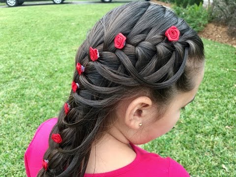 Overlapping Feathered French Braid,Long Hair,Little Girls,Easy,Quick,Fun,School Styles,Back to School,Ponytail,Picture Day,Party,Prom,Unique,Different,Cool,Church,Special Occasions,Cute,Braids,Princess,Laced,Sweet,Artistic,Learn Do Teach Hairstyles,Pretty