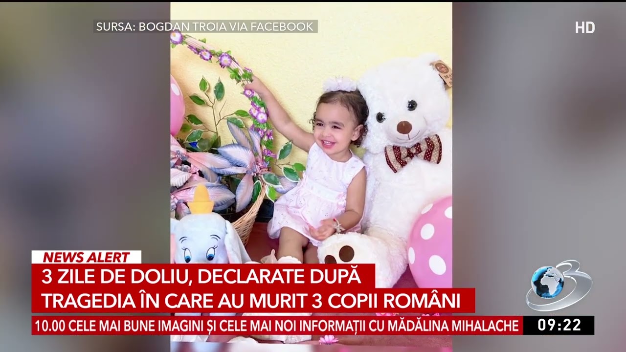 3 copii români, de 8 luni, 2 și 4 ani, morți pe o șosea din Spania