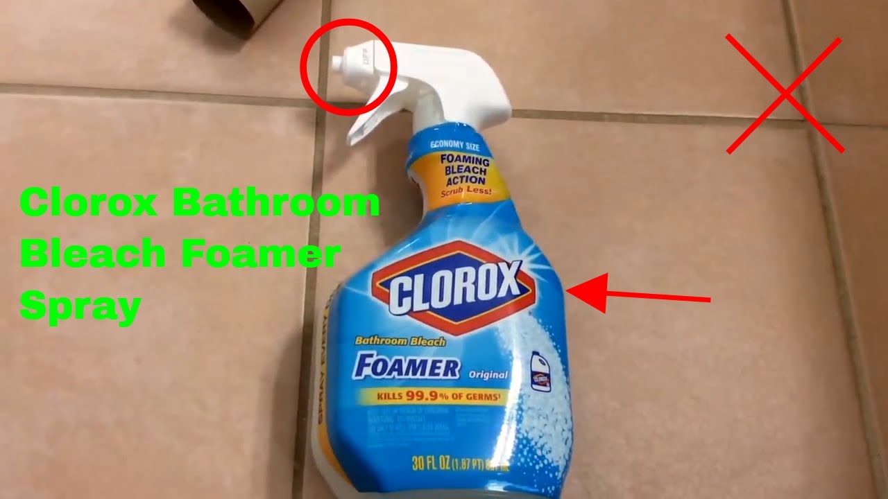 How To Use Clorox Bathroom Bleach Foamer Spray Review Youtube