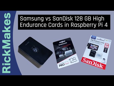 Samsung vs SanDisk 128GB High Endurance Cards in Raspberry Pi 4