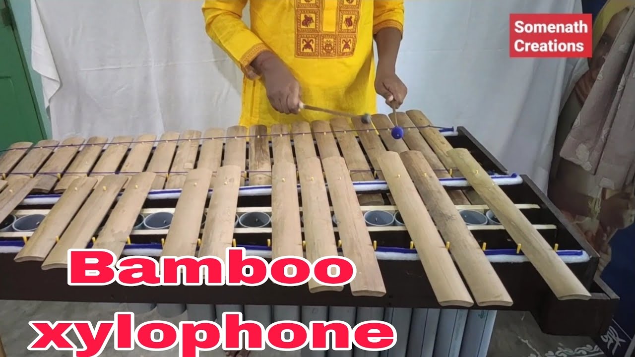Bamboo xylophone / Homemade musical instrument - YouTube