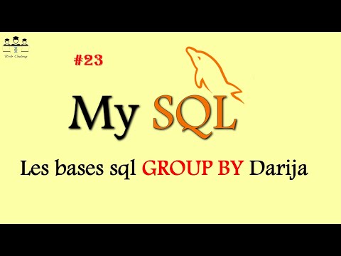 #web_coding #sql 23/Les bases de SQL GROUP BY darija