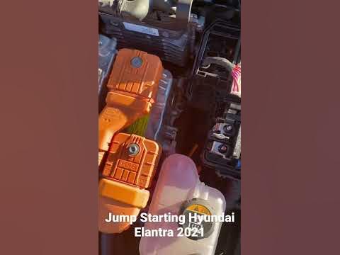 How to Jumpstart Hyundai Elantra 2021. #hyundai #hyundaijumpstart #