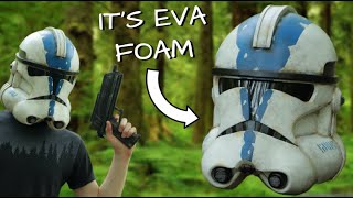 Make Your Own CLONE TROOPER Helmet Out Of EVA Foam | With Templates