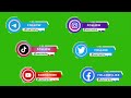 Top social media lowerthirds green screen free download