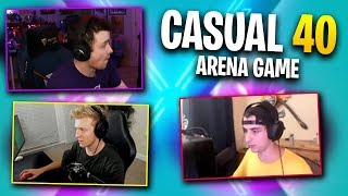 Casual 40 Elimination Game Tfue, Cloakzy, And Drlupo - Dark Mode