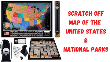 Tripa Trips Scratch off Map of The United States And National Parks