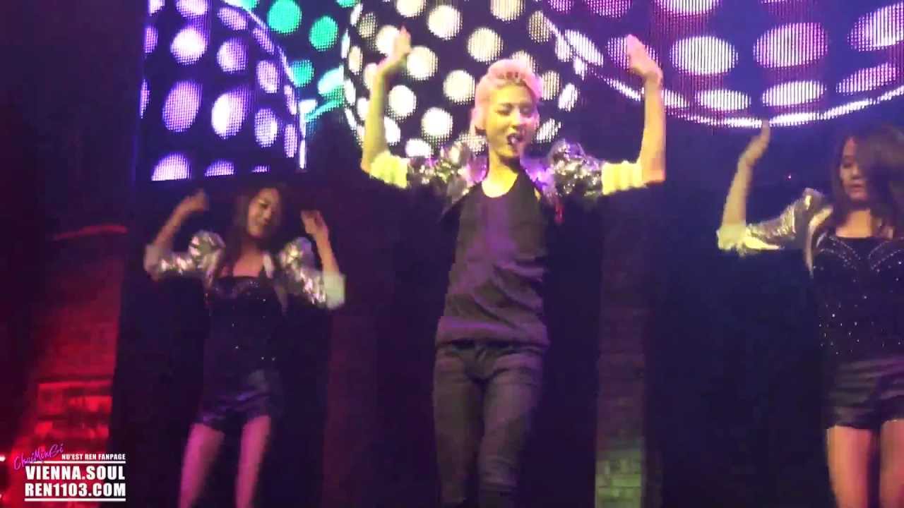 130213 NU'EST 1st mini concert Ren solo 뉴이스트 렌 솔로곡 토요일밤에