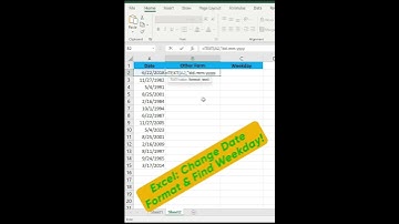 Convert Date & Get Weekday in Excel!