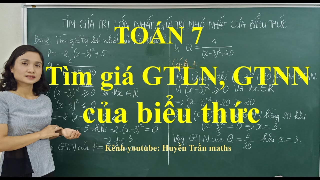 Toán 7: Tìm GTLN, GTNN của biểu thức.