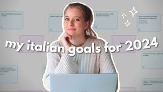 My Italian Learning Goals for 2024 | Plan With Me