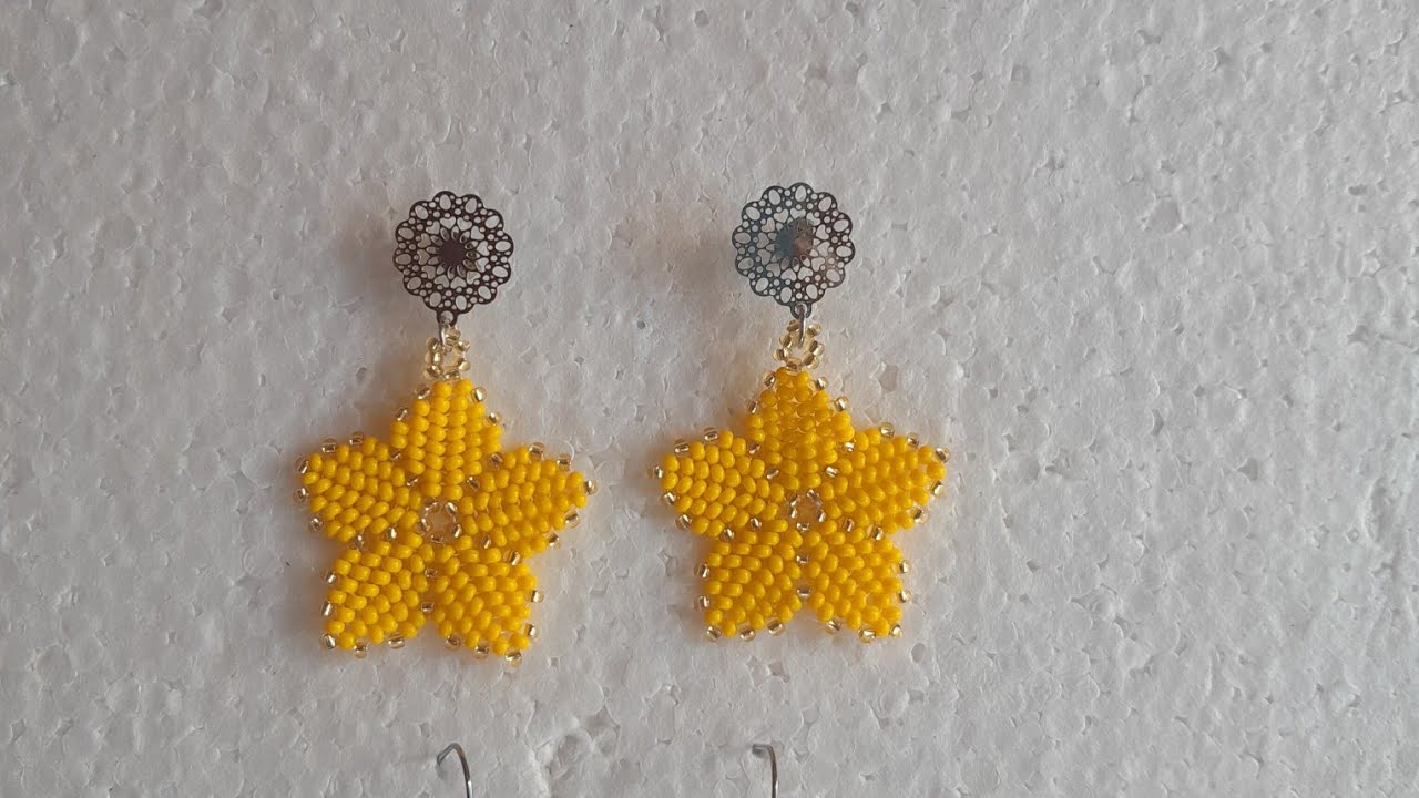 como hacer flor tejida amarilla pequeña 🌼