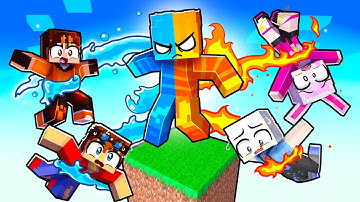 Surviving on ELEMENTAL One Block in Minecraft!