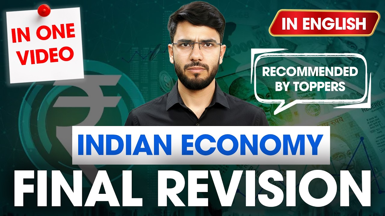 Complete Indian Economy in One Shot | Full Economy for UPSC Prelims ...