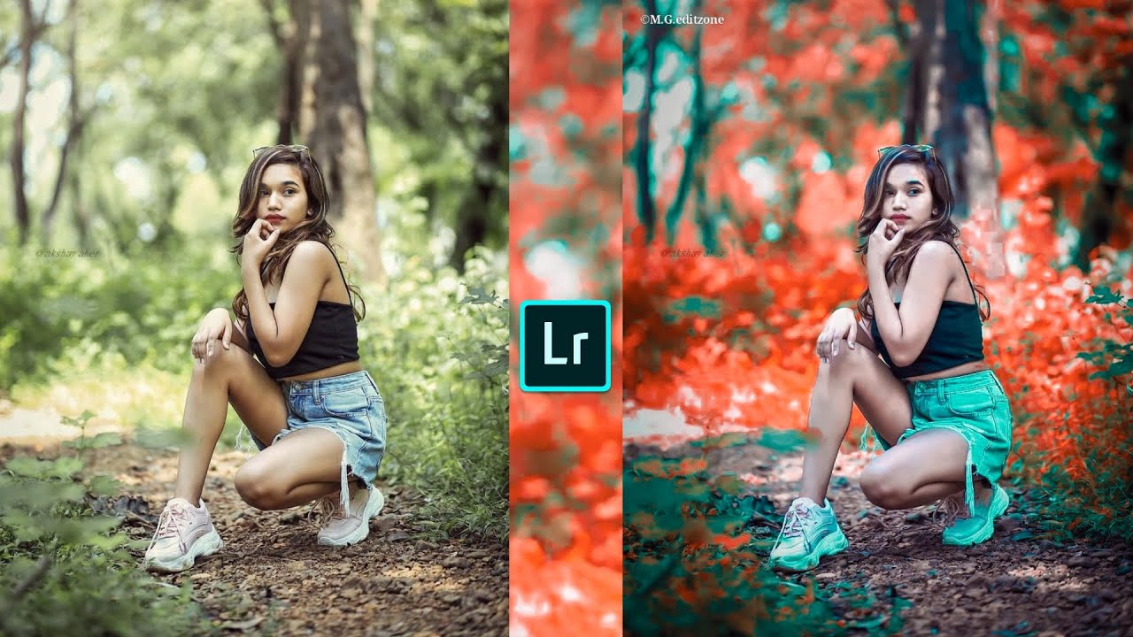 Aqua and Red tone Lightroom photo editing//preset download free//