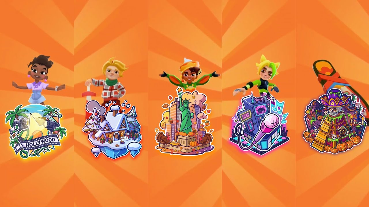 Subway Surfers - 5 Different World Tours in 5 Different Special Challenge in Subway Surf 2026/2025