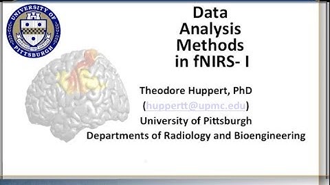 fNIRS Data Analysis - Presentation at University of Texas at Austin