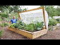 How to Build a Raised Bed COVER Using ONLY HAND TOOLS, Protection From EVERYTHING