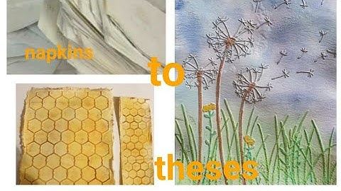 napkins in embossing folder