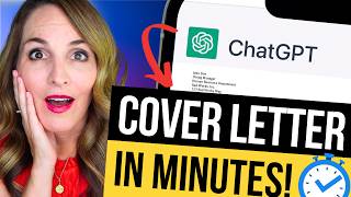 WRITE YOUR COVER LETTER IN MINUTES WITH 4 EASY AI CHATGPT PROMPTS! by Professor Heather Austin 2,581 views 1 month ago 15 minutes