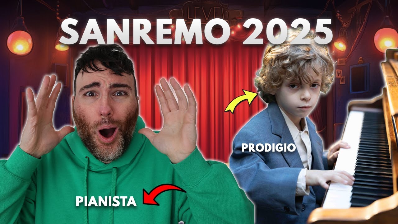 PIANISTA REAGISCE A BAMBINO PRODIGIO A SANREMO 2025 (suona 