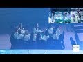 IZ*ONE REACTION TO NCT127 Stage (Simon Says + Regular)[4K]@190115