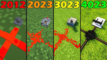 minecraft redstone in different years