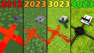 minecraft redstone in different years