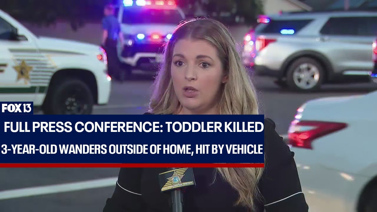 Full press conference: Toddler killed by vehicle
