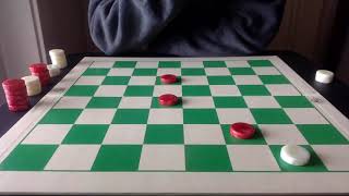 Setting up triple jumps in checkers
