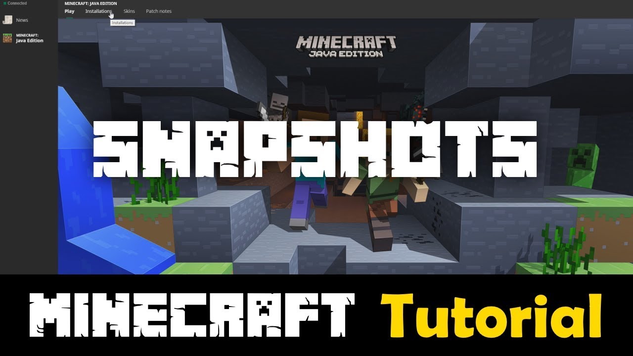 Minecraft Tutorial How To Get And Play A Snapshot Or Pre Release Youtube