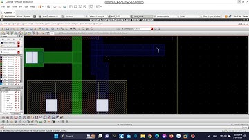 Cadence Virtuoso Layout of NOT Gate VLSI