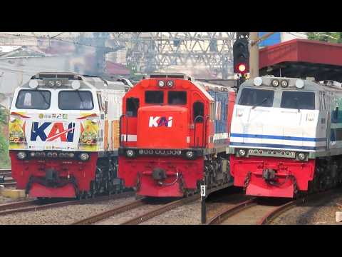 Jakarta Trainspotting: GE U20C "Wumbo", GE U18C, & INKA Commuters in Action