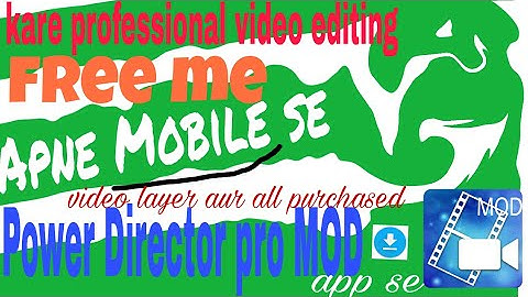 Professional video editing on mobile | Power director Pro MOD | full editing tutorial in Hindi 😎😱