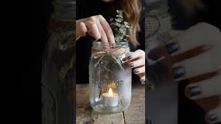 Easy DIY Jar Lantern Hack ✨