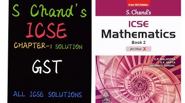 GST Chapter 1 Solution Part-3 || ICSE Class 10 Maths || S. Chand ICSE Maths Solutions