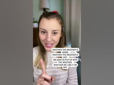 English tongue twister “weather” vs. “whether” | #shorts #learnenglish