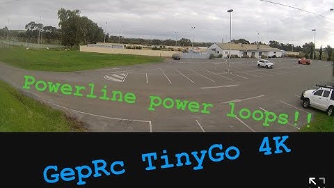 GepRc TinyGo 4K power line powerloops tinywhoop freestyle