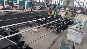 [LXSHOW Laser] 3000w tube laser cutting LX83THA Semi-automatic feeding + swing head