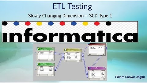 ETL Testing - SCD Type 1 using informatica manual steps.