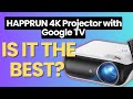 Best 4K Projector with Google TV in 2025 HAPPRUN Full Review! #projectorreview